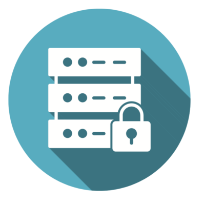 Icon with a database and padlock, representing the HEAT database environments and tools.