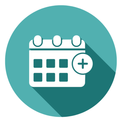 Icon of a calendar with a plus sign, representing HEAT Events.